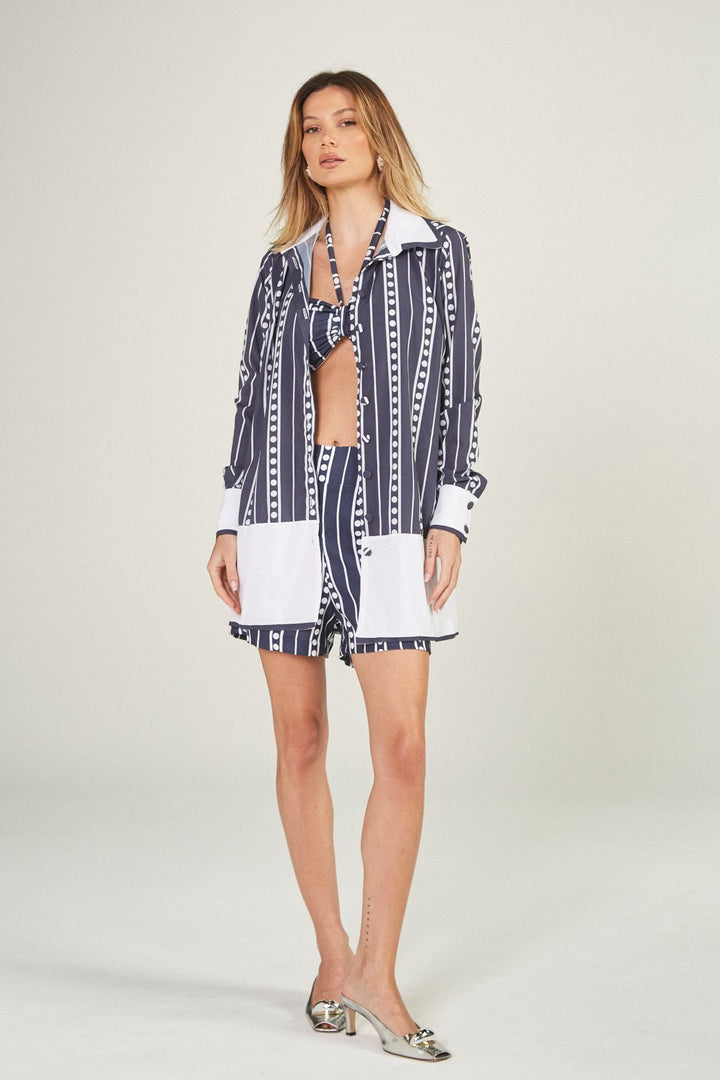 Chemise Jackie Navy Stripes