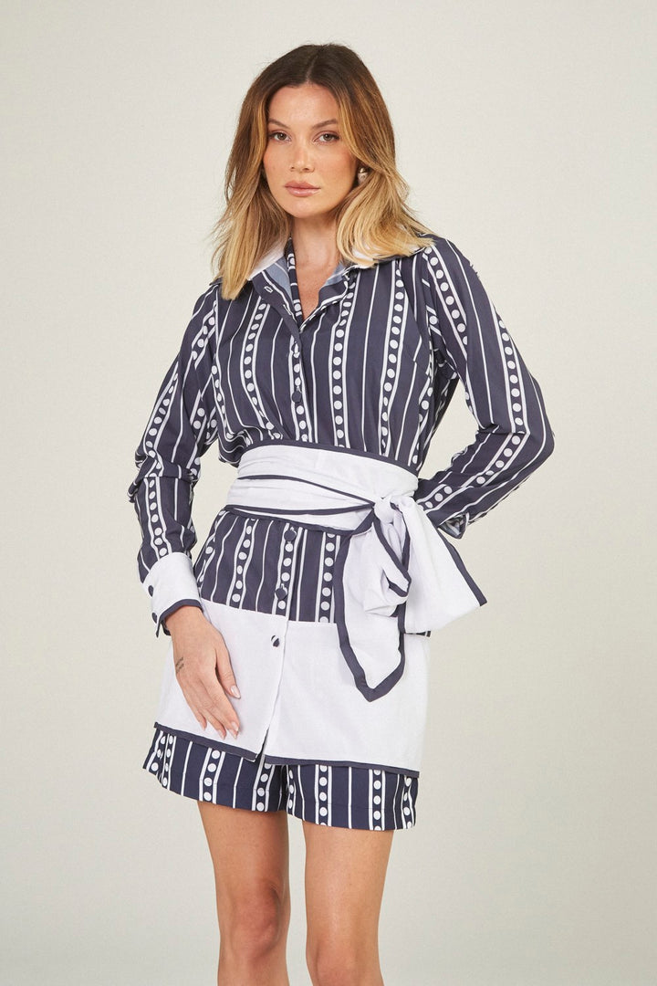 Chemise Jackie Navy Stripes