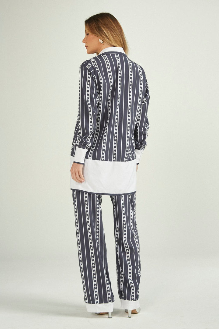 Chemise Jackie Navy Stripes