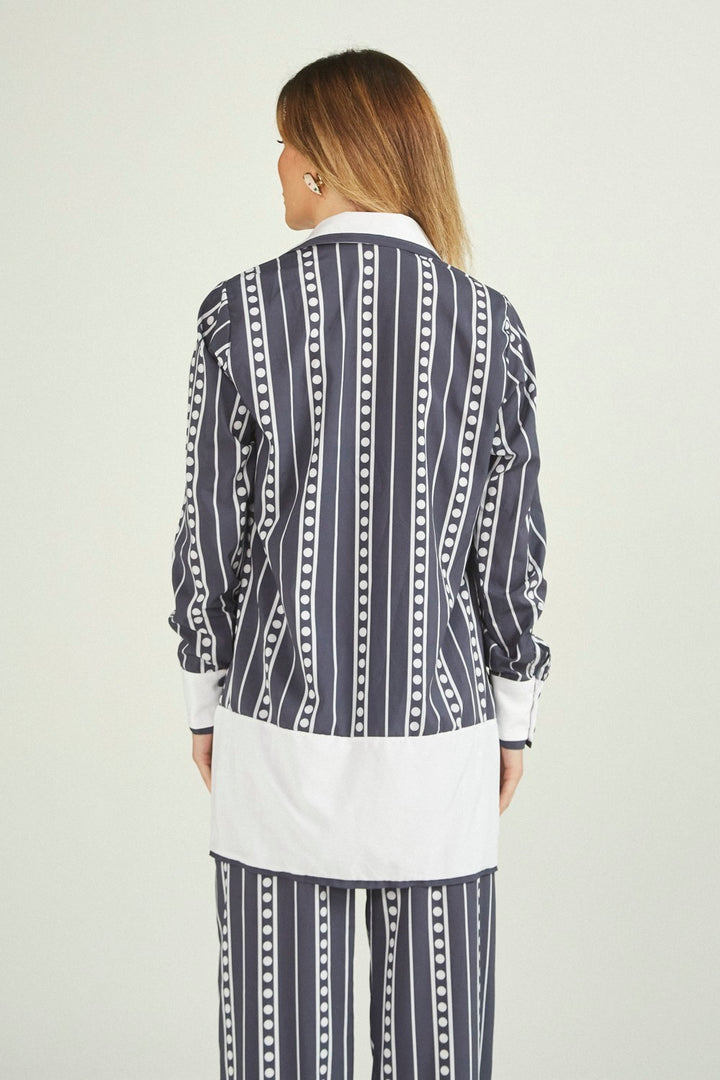 Chemise Jackie Navy Stripes