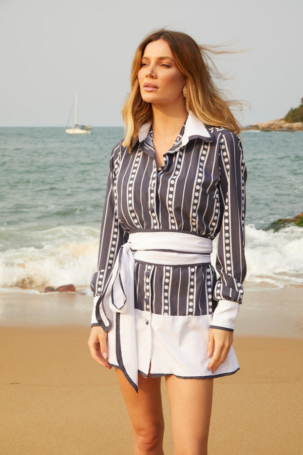Chemise Jackie Navy Stripes