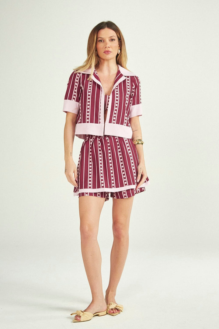 Casaqueto Pat Wine Stripes 