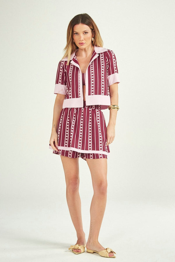 Casaqueto Pat Wine Stripes 