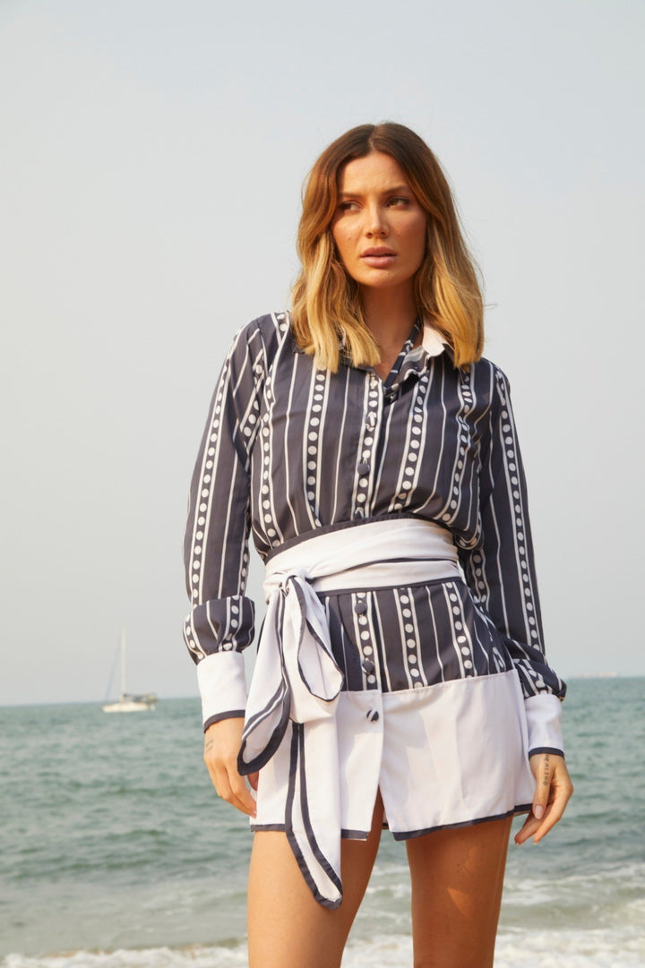 Chemise Jackie Navy Stripes