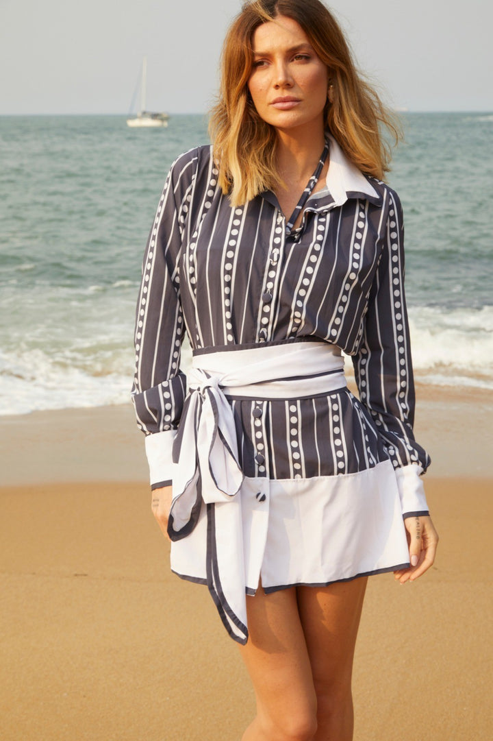Chemise Jackie Navy Stripes