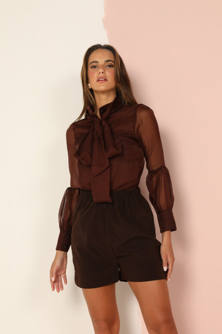Short Pillar Coffee Brown