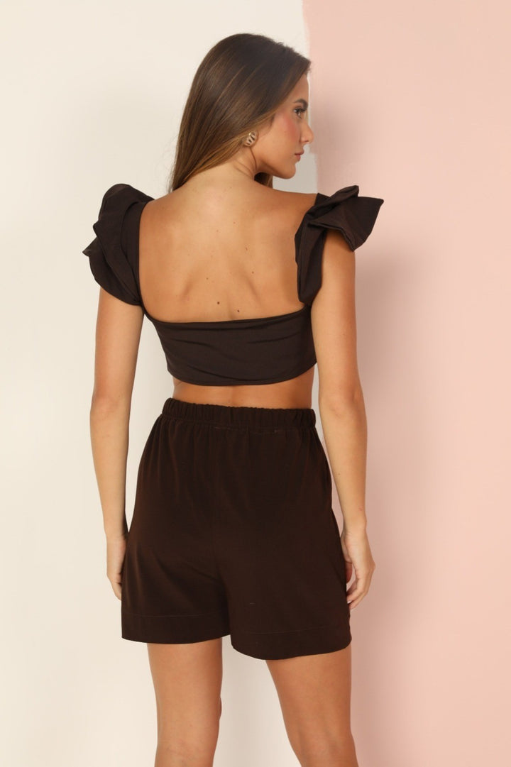 Short Pillar Coffee Brown