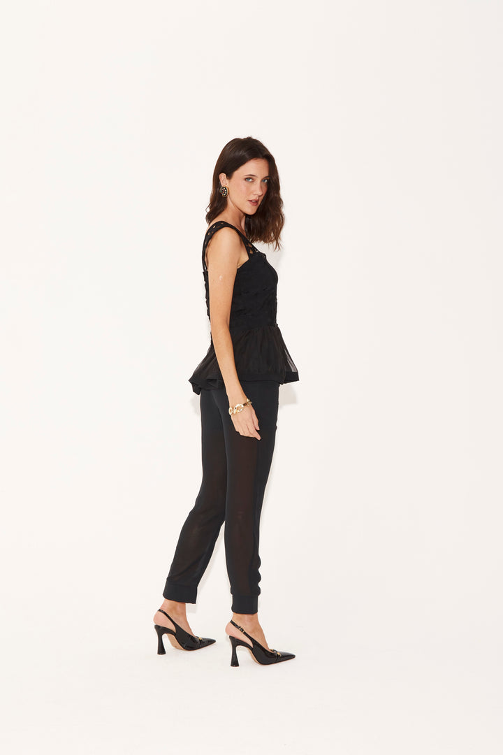 Total Look: Top Baletto e Calça Martina Black