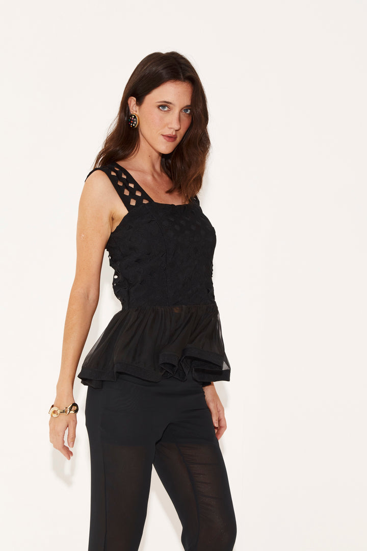 Total Look: Top Baletto e Calça Martina Black