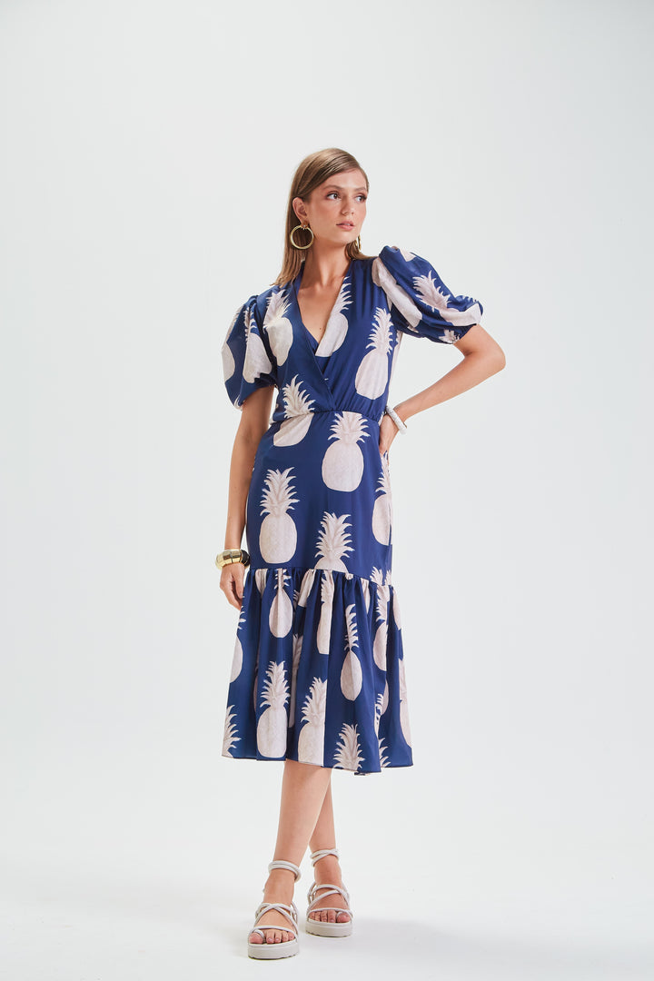Vestido Auckland Pineapple Marinho