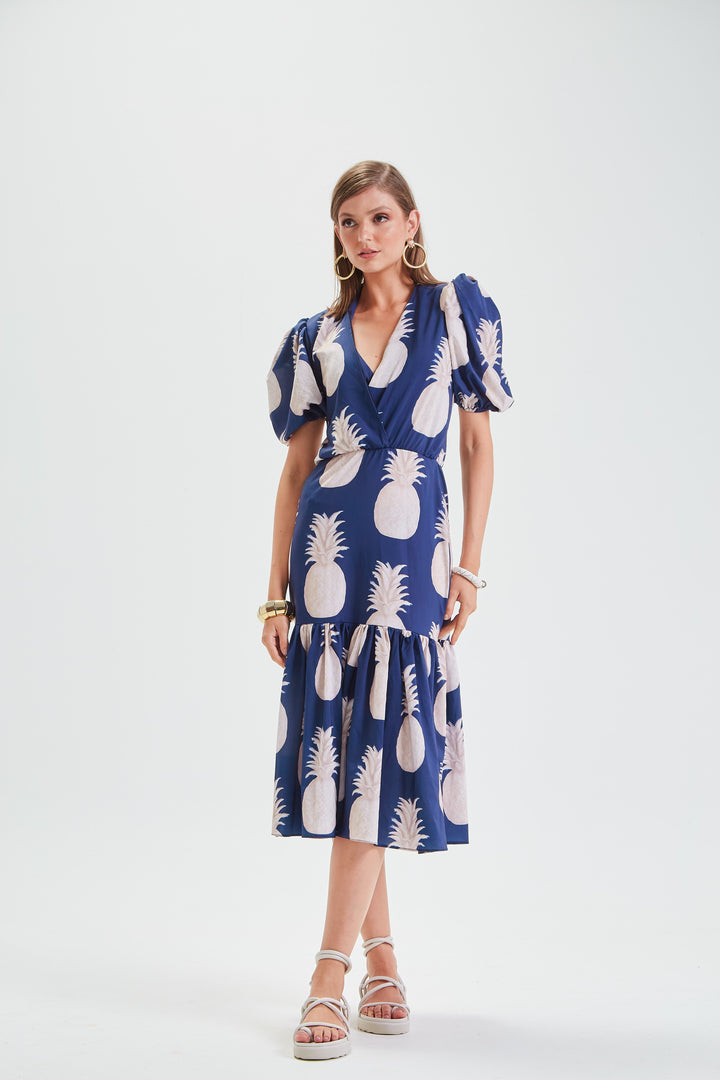Vestido Auckland Pineapple Marinho