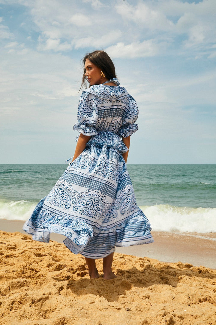 Saida Melbourne Blue Special Paisley