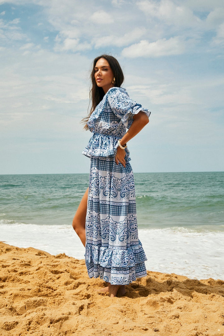 Saida Melbourne Blue Special Paisley