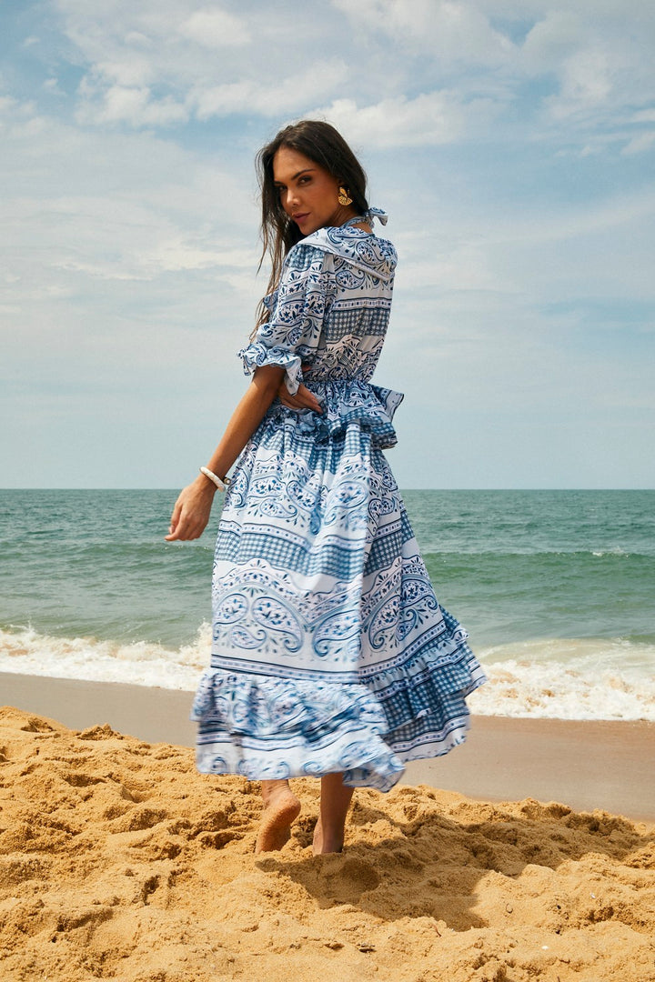 Saida Melbourne Blue Special Paisley