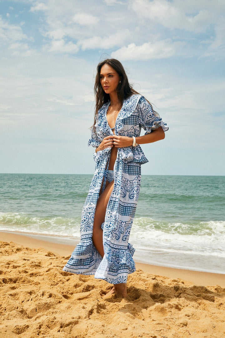 Saida Melbourne Blue Special Paisley