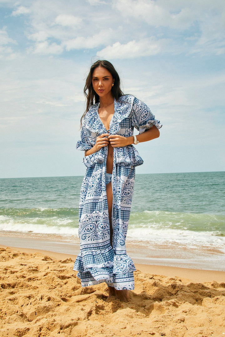 Saida Melbourne Blue Special Paisley