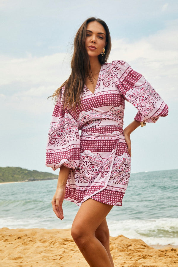 Saída Serena Pink Special Paisley