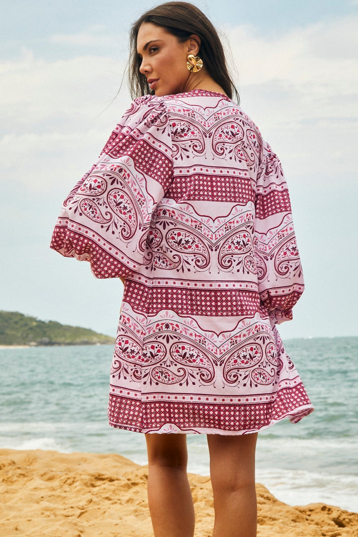 Saída Serena Pink Special Paisley