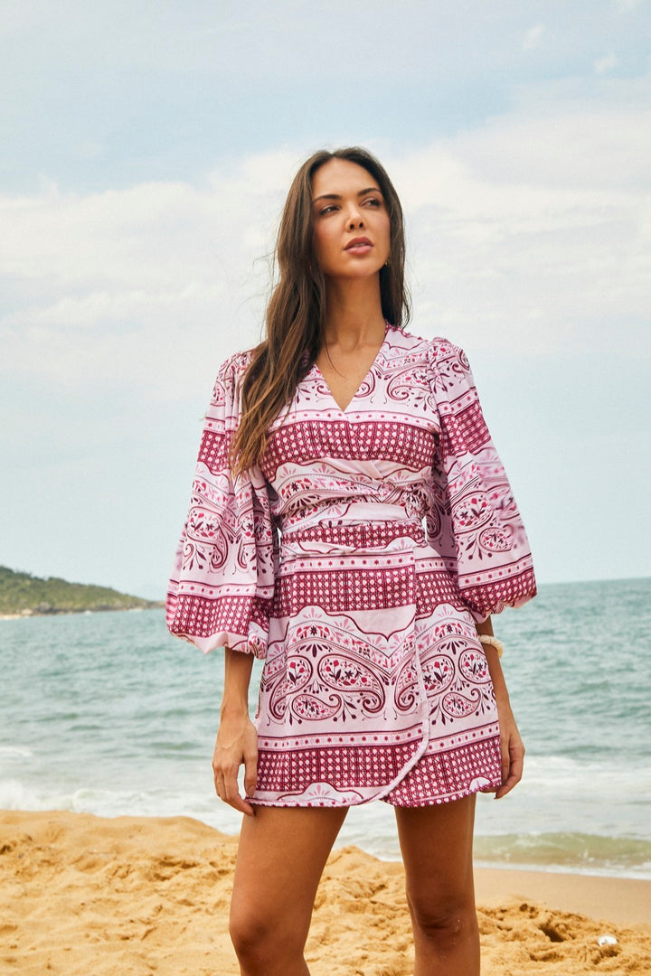Saída Serena Pink Special Paisley