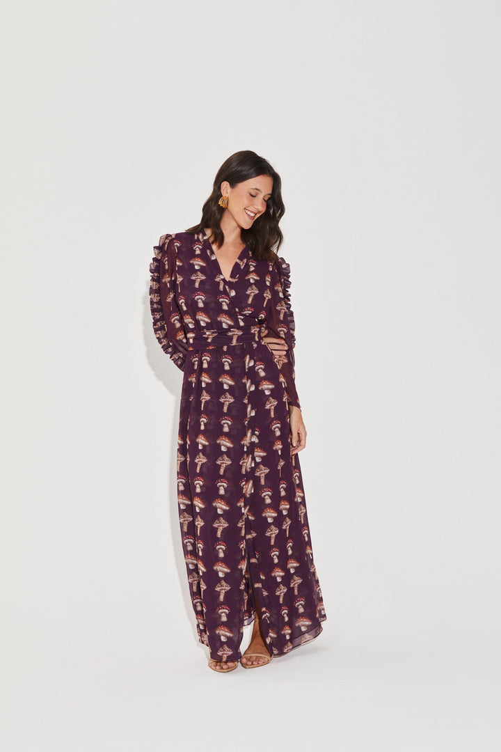 Kaftan Taylor Cogumelo Vinho