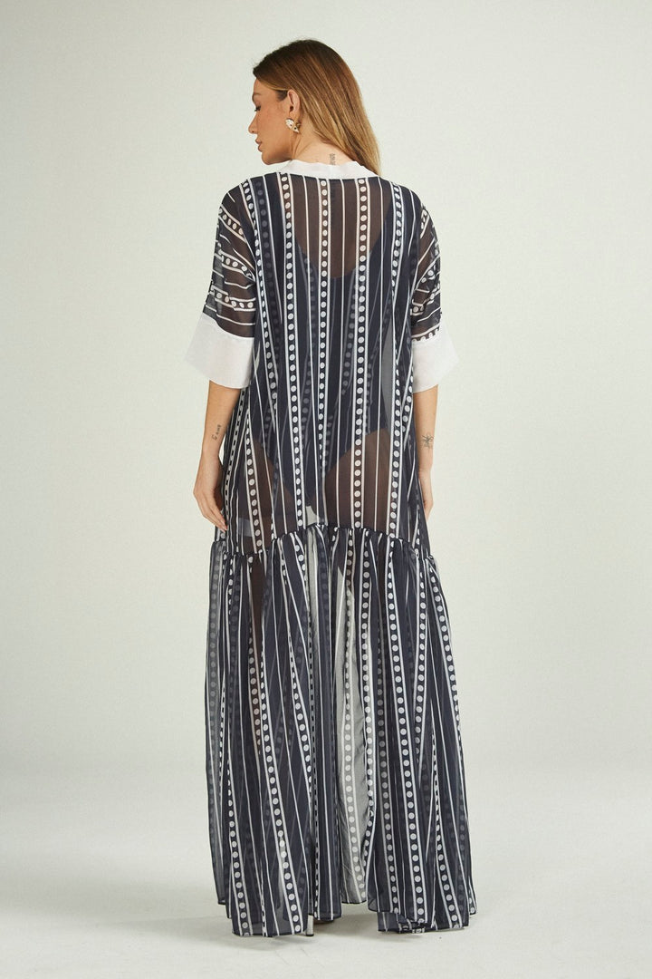 Saída Avery Navy Stripes 