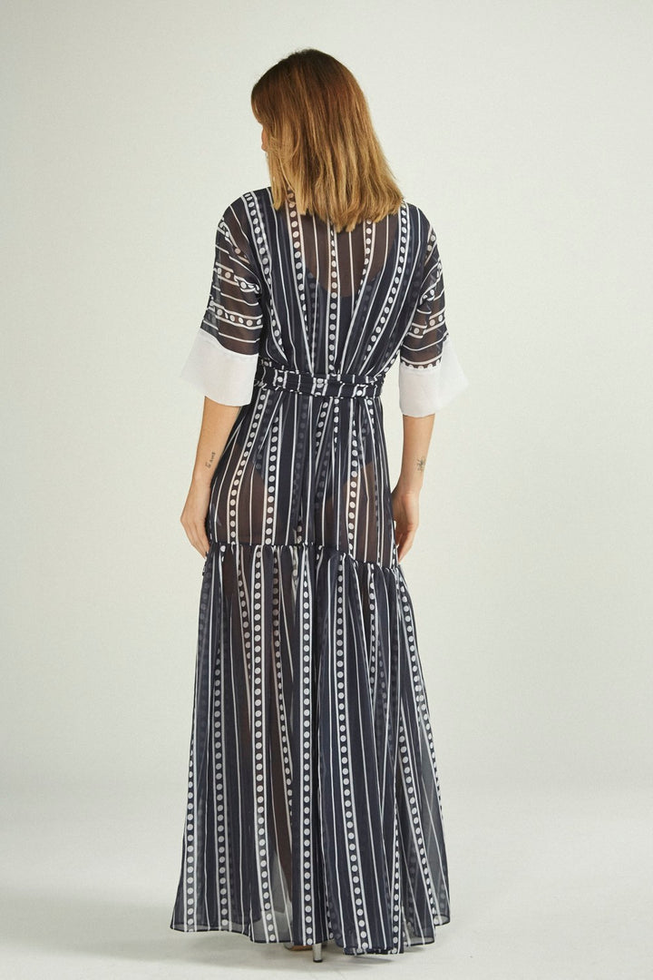 Saída Avery Navy Stripes 