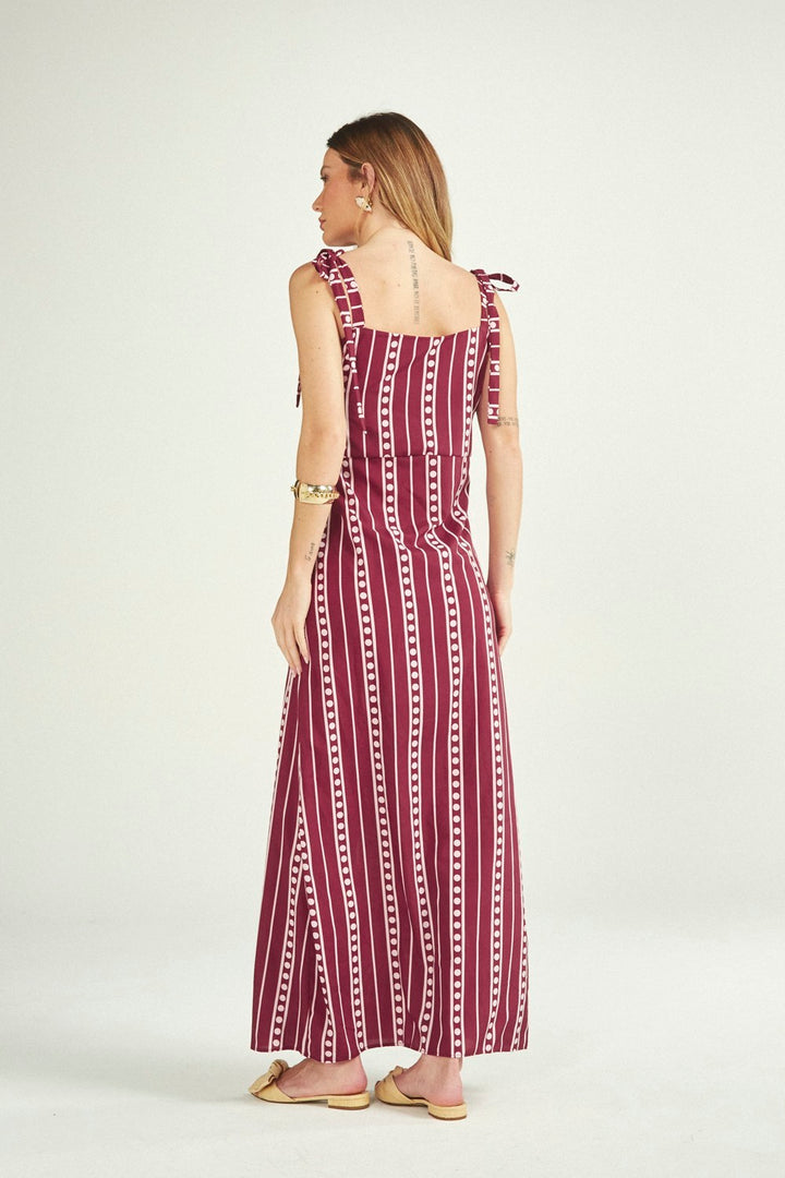 Túnica Sarah Wine Stripes