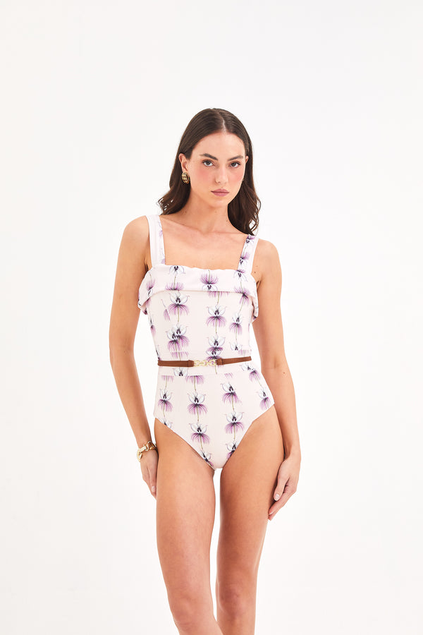 Maiô Capri Purple Flower