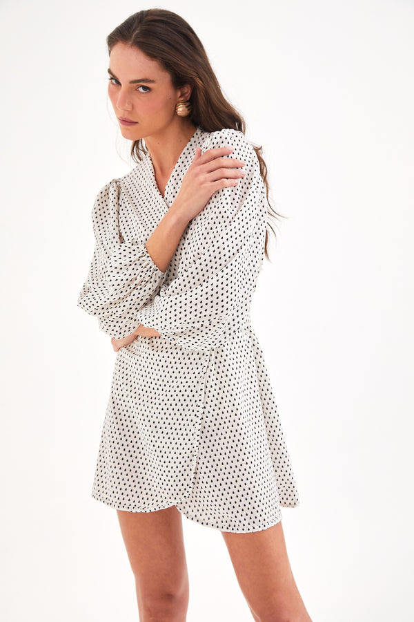 Saída Serena Gotas Off White