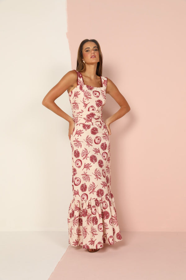 Vestido Dominique Romãs